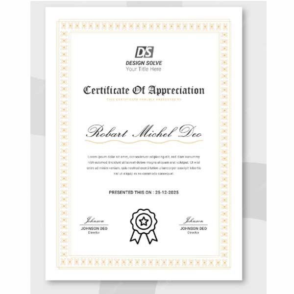 Certificates