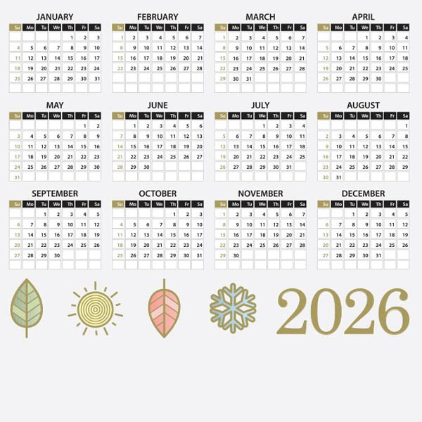 Magnetic Calendars