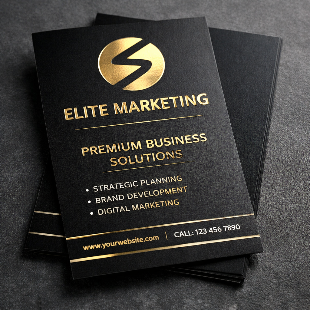 Gold Foil Flyers